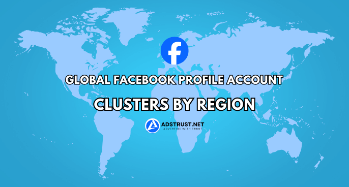 Global Facebook Profile Account Clusters by Region