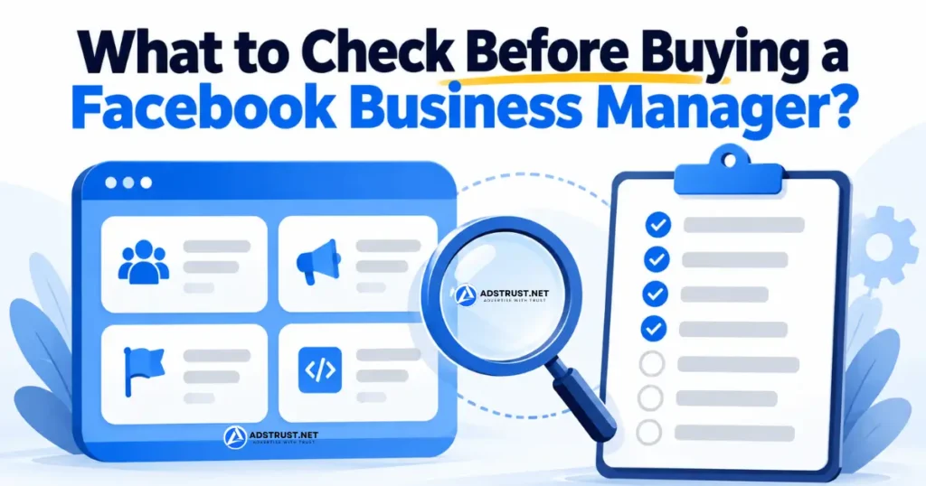 Checking a Facebook Business Manager before buying it